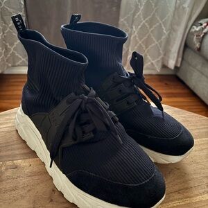 Men's Black High-Top Sneakers